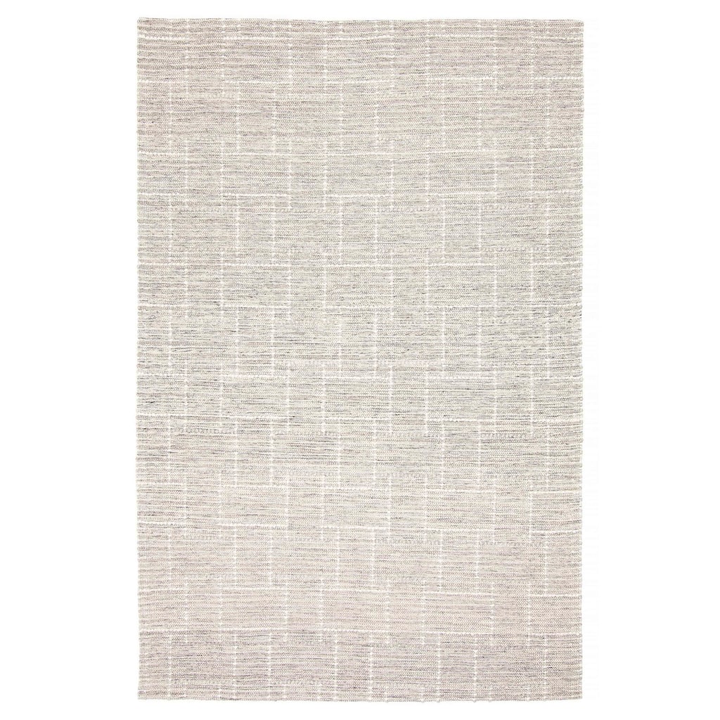 ECARPETGALLERY Braid weave Sienna Grey Wool Rug - 5'11 x 9'0