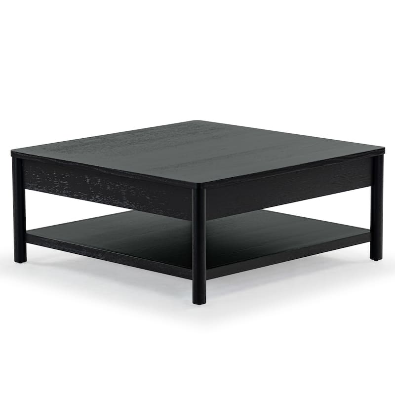 SAFAVIEH Couture Jaylessa Wood 1 Drawer Coffee Table - 42"W x 42"D x 18"H