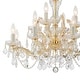 preview thumbnail 3 of 8, Maria Theresa 12 Light Clear Crystal Chandelier - 29'' W x 25.5'' H