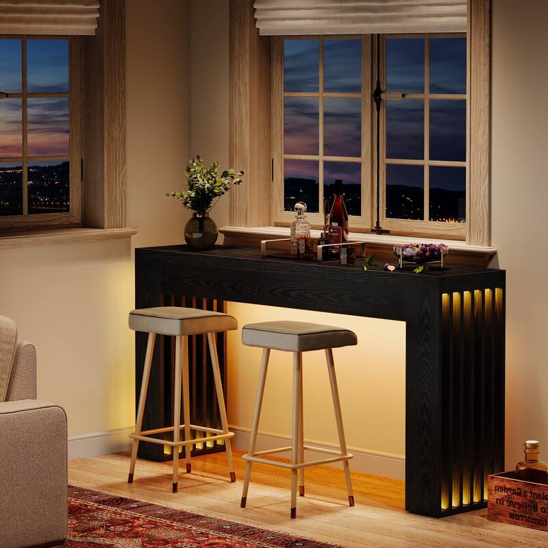 Wooden Console Sofa Table, Behind-the-Couch Accent Entryway Table for Entrance Hallway Living Room