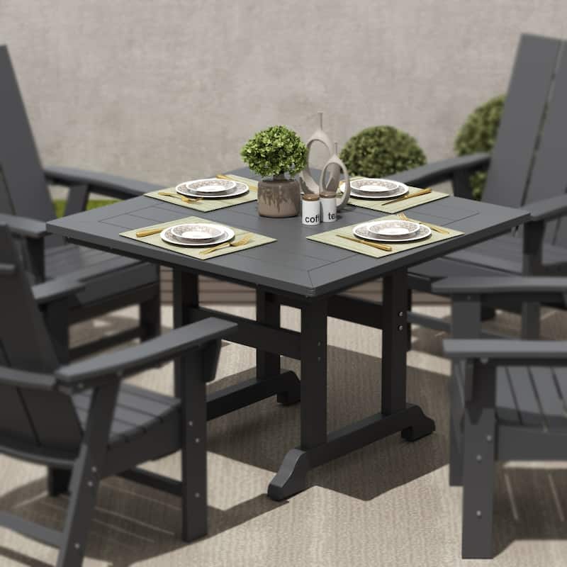 Laguna Hdpe All Weather Outdoor Patio 43" Square Dining Table