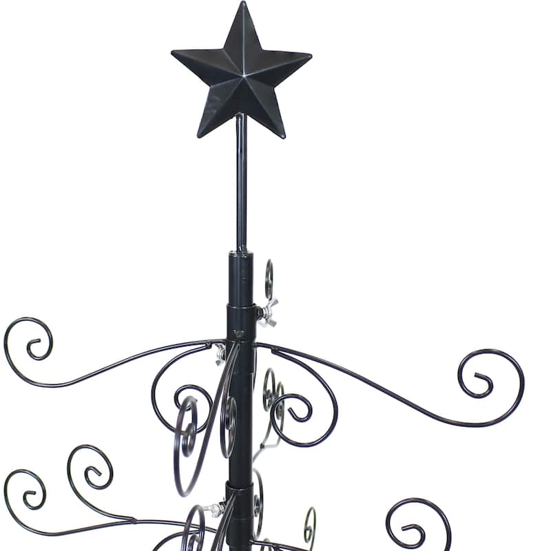 Sunnydaze Noelle Metal Christmas Ornament Tree - 60 Inch