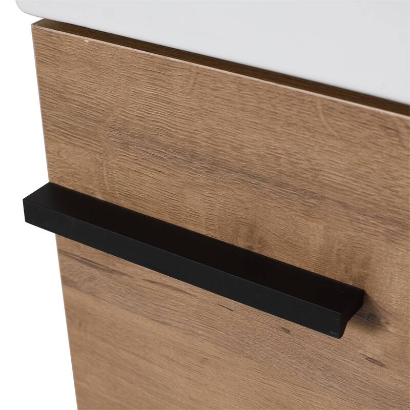 Bathroom Vanity With Sink In 16/18 Inch, Floating Bathroom Vanity With Soft Close Door