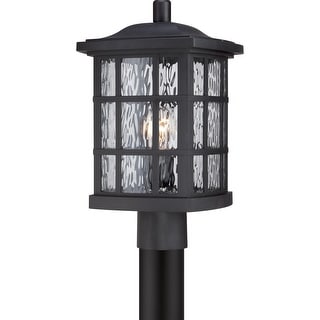 Stonington 1-Light Outdoor Post Mount in Mystic Black