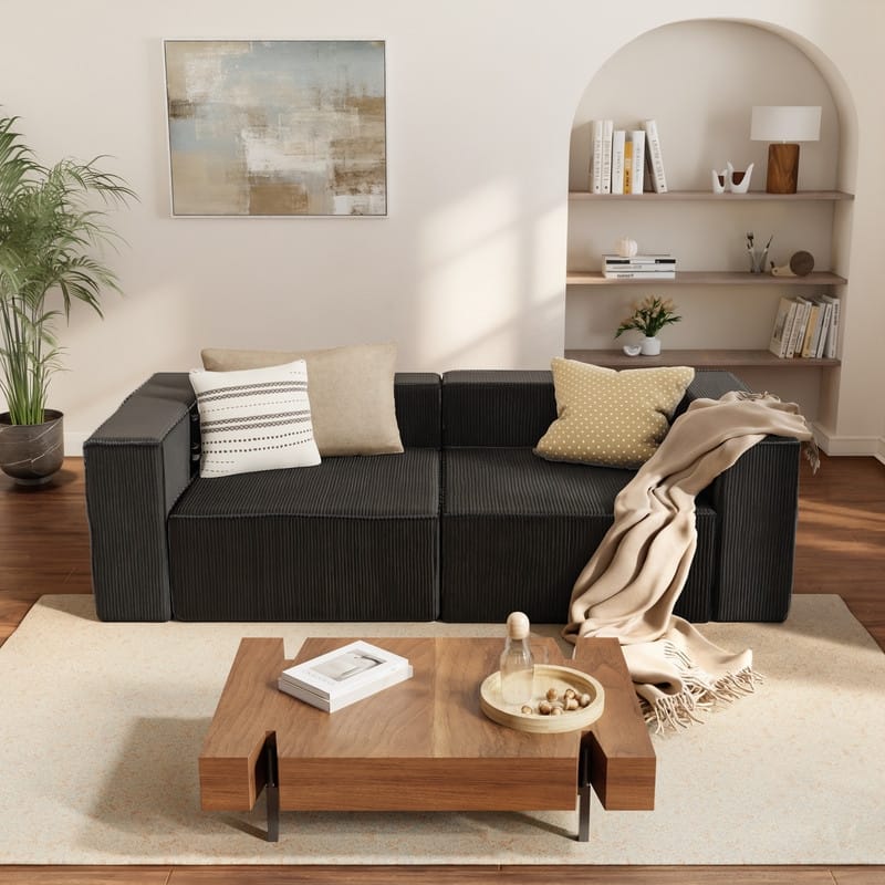 Corduroy Module Comfortable Compression Sofa