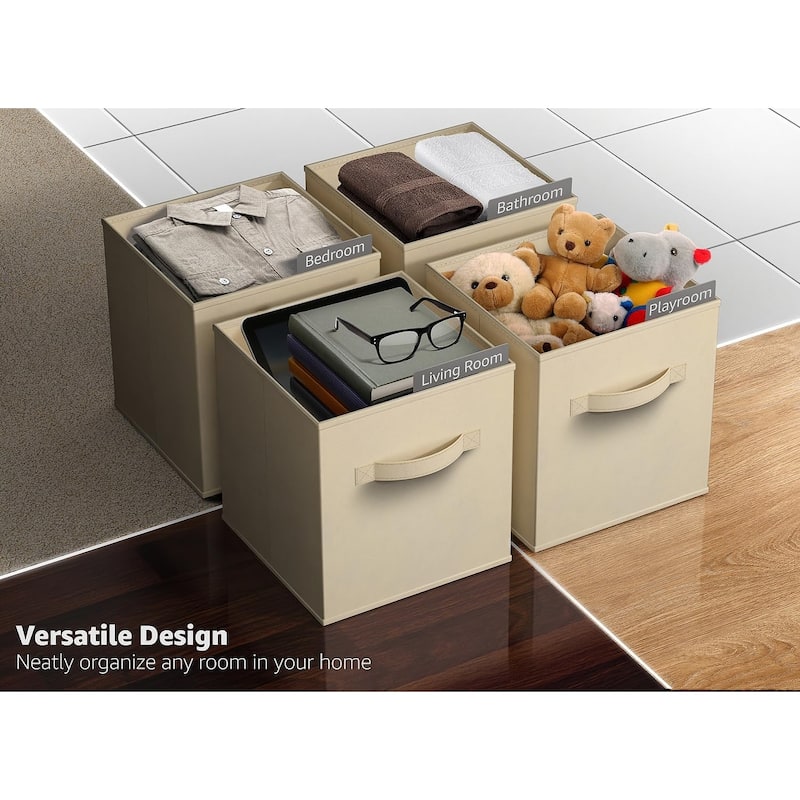 Sorbus 11" Foldable Storage Cube Basket Lightweight Organization Solutions - Single Pack - 11" x 10.5 x 10.5
