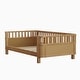preview thumbnail 6 of 32, Low Platform Bed with Slats Support, Montessori Bed Frame, Daybed with Detachable Side Rails