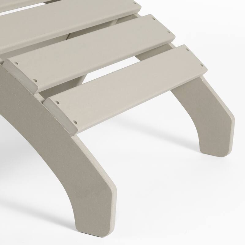 Polytrends Altura Outdoor Adirondack Folding Ottoman