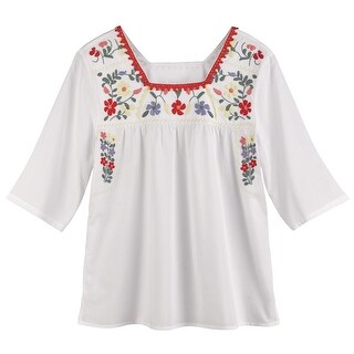Handcrafted Cotton 'Flirty Foliage' Shirt (India) - Free Shipping Today ...