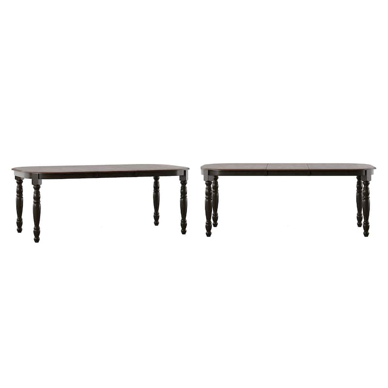 Brunico Two-Tone Dining Table - Rectangular - Antique Black