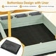 preview thumbnail 6 of 8, Costway Kids Sandbox with Sand Wall Detachable Canopy Bottom Liner - See Details