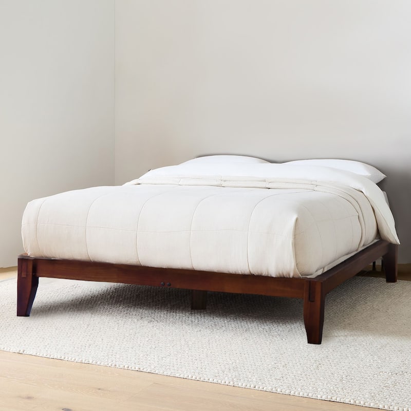 Yume Solid Wood Platform Bed with Japanese Joinery
