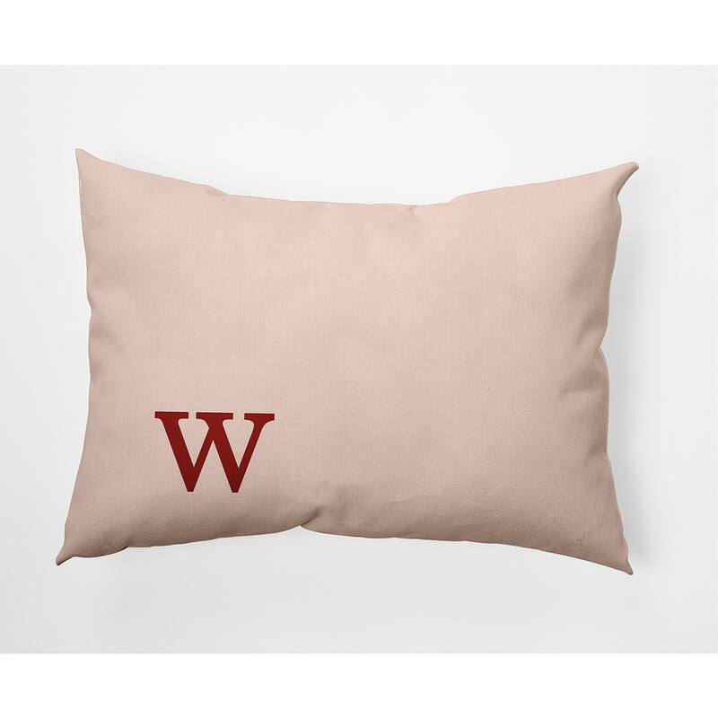 Modern Monogram Decorative Throw Pillow - 14" x 20" - w