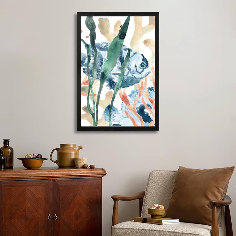 In the Kelp I Premium Framed Poster by June Erica Vess