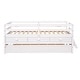 preview thumbnail 27 of 46, Functional Design Low Loft Bed with Safety Fence, Climbing ladder, Storage Drawers and Trundle Bed