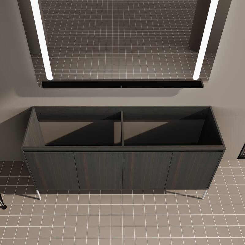 36" Freestanding Bathroom Vanity Cabinet, Soft Close Double Doors, Durable Eco-Friendly Plywood Construction