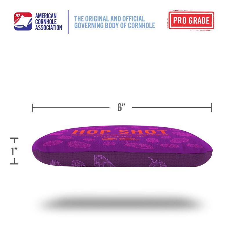 Hop Shot Purple Dual Sided Cornhole Bags