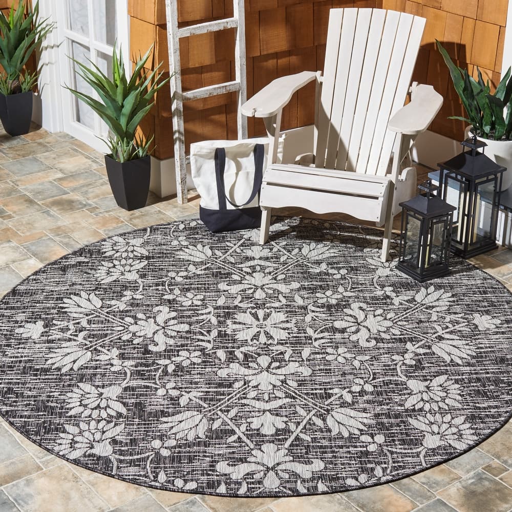 SAFAVIEH Courtyard Rilka Indoor/ Outdoor Waterproof Patio Backyard Rug