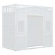 preview thumbnail 12 of 30, Twin Size Solid Wood House Loft Bed with Ladder & Wardrobe