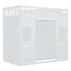 preview thumbnail 14 of 17, Twin Size Wood House Loft Bed with Ladder and Wardrobe, White
