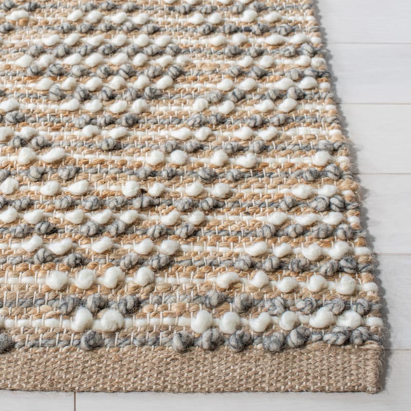 SAFAVIEH Handmade Natura Inna Diamond Jute & Wool Rug