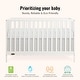 preview thumbnail 22 of 25, Dream On Me Synergy Wave 5-in-1 Convertible Crib , BSA & Greenguard Gold Certified, Converts from a Baby Crib to a Toddler Bed