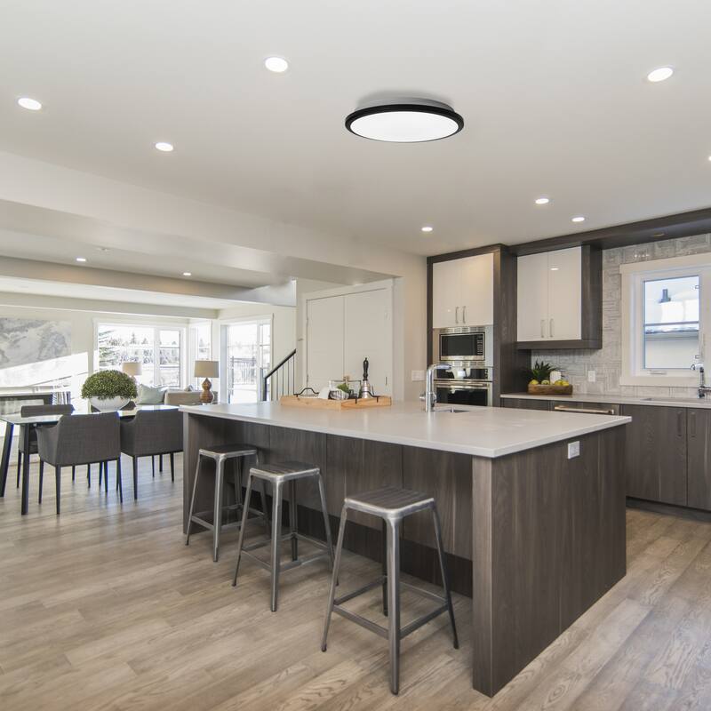 Round LED Ceiling Light Fixture Flush Mount 6500K Cool Daylight Energy