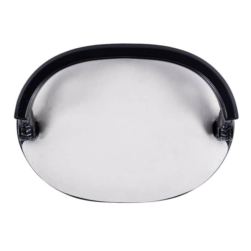 Hathaway 22.5 in. W Oval Upholstered and Wood Traditional Vanity Seat