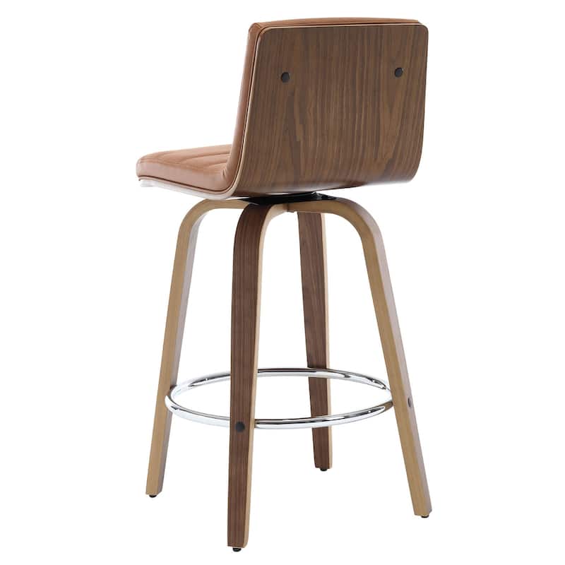 26"/29" Faux Leather Swivel Bar/Counter Stools, Set of 2/3