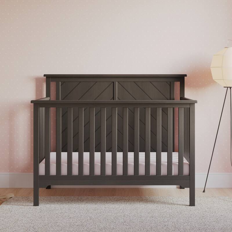 Forever Eclectic Hampton Flat Top 4-in-1 Convertible Baby Crib