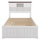 preview thumbnail 6 of 36, Twin/Full Bed with Trundle and 3 Under Bed Drawers, Wood Platform Bed Frame with Bookcase Headboard for Kids Teens Adults
