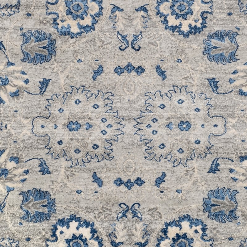 Copper Grove Ettiene Vintage Floral Trellis Area Rug