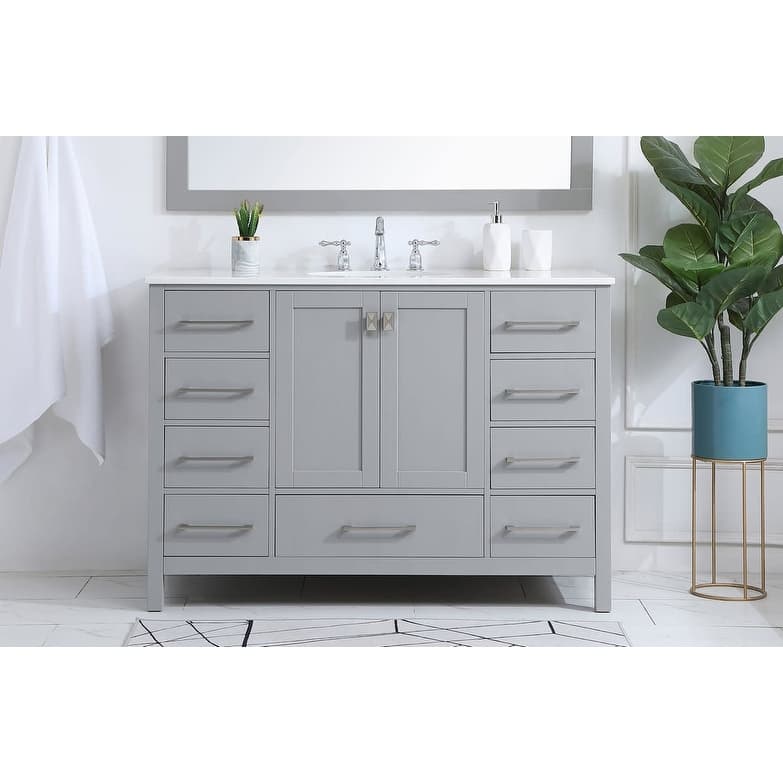 Elegant Lighting VF18848 Irene 48" Free Standing Single Basin Vanity