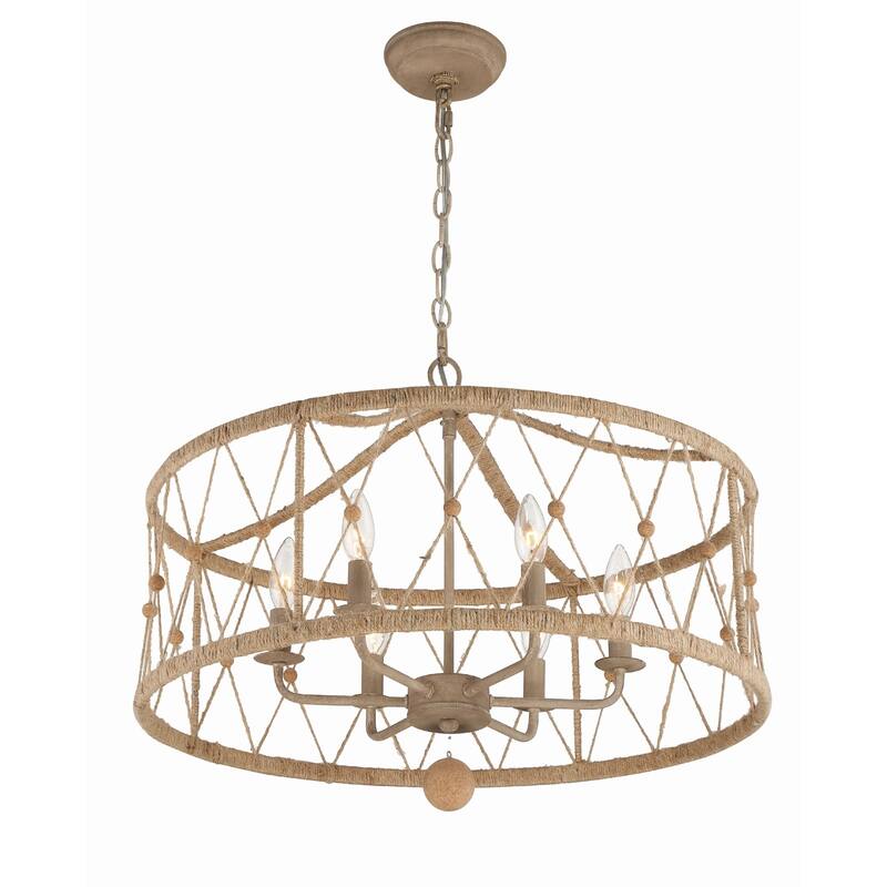 Crystorama Lighting Group BRX-B7906 Brixton 6 Light 24" Wide Wrought