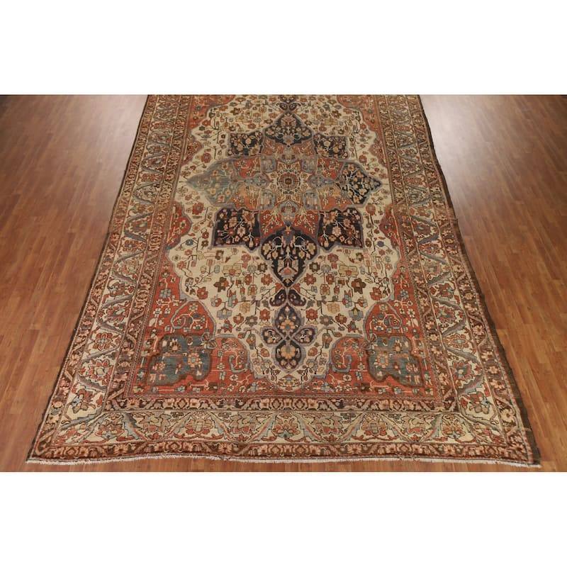Vegetable Dye Bakhtiari Persian Rug Handmade Wool Carpet - 10'7" x 17'7"