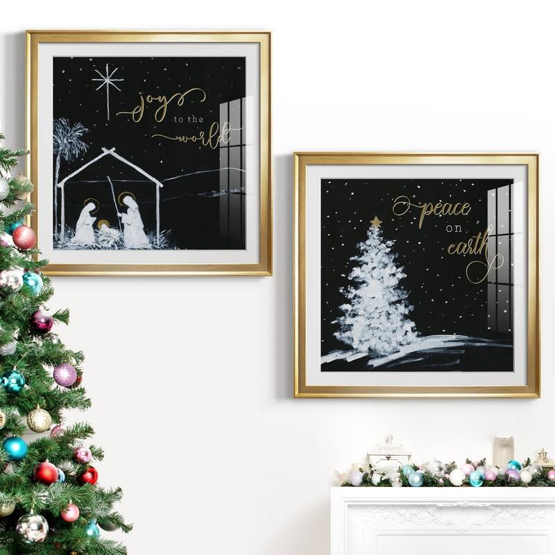 Joy to the World Nativity Premium Framed Print - Ready to Hang