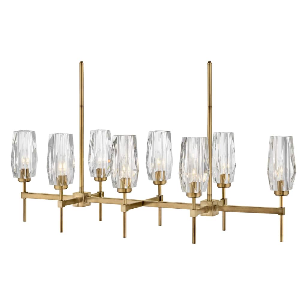Hinkley Lighting Ana 8 Light 46" Wide Crystal Linear Chandelier