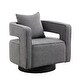 preview thumbnail 40 of 42, Accent Open Back Chair Modern Comfy Sofa Chair With Base, Club Chair Leisure Arm Chair For Lounge