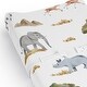 preview thumbnail 4 of 4, Sweet Jojo Designs Jungle Animals Boy, Girl, Unisex/Gender Neutral Changing Pad Cover Sheet - Boho, Wildlife Safari Animal, Lion