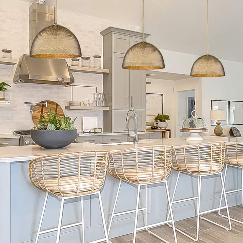 Golden Lighting Shepard 1-light Pendant in Modern Brass and Modern Brass shade - Modern Brass