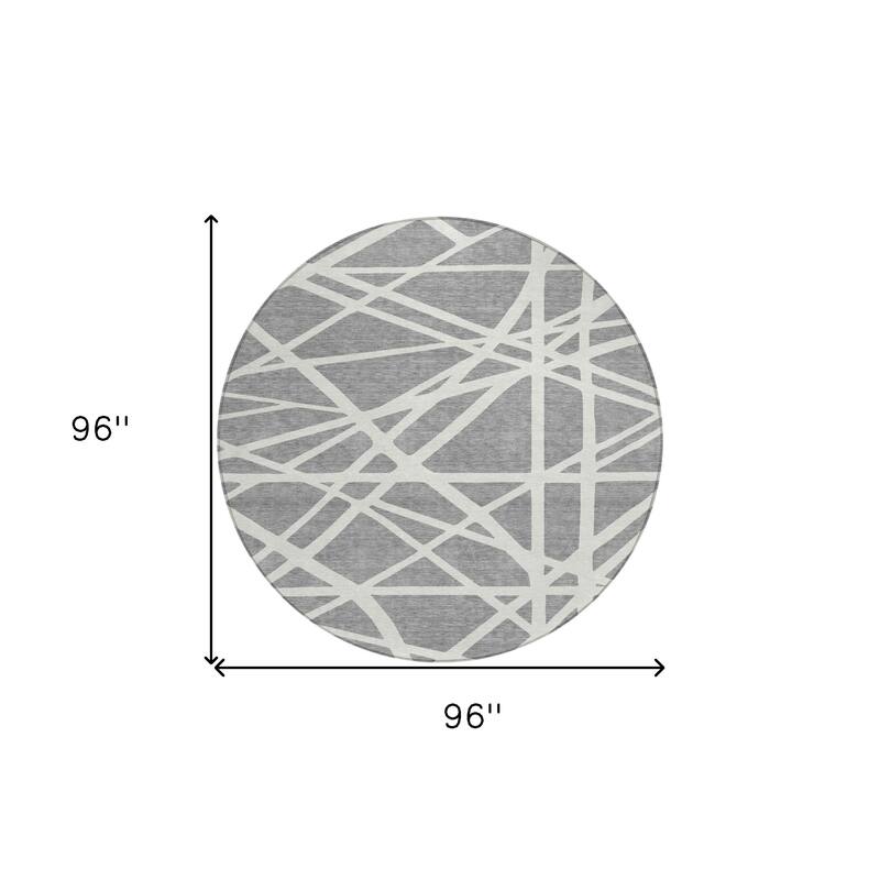 HomeRoots Geometric Transitional Rectangle Outdoor Rug
