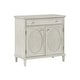 preview thumbnail 4 of 6, Coast to Coast Rollins 2 Door 1 Drawer Cabinet Antique White Oval