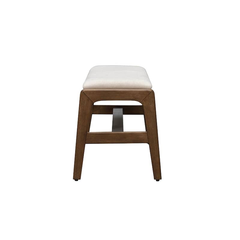 Maya Upholstered Solid Wood Bench