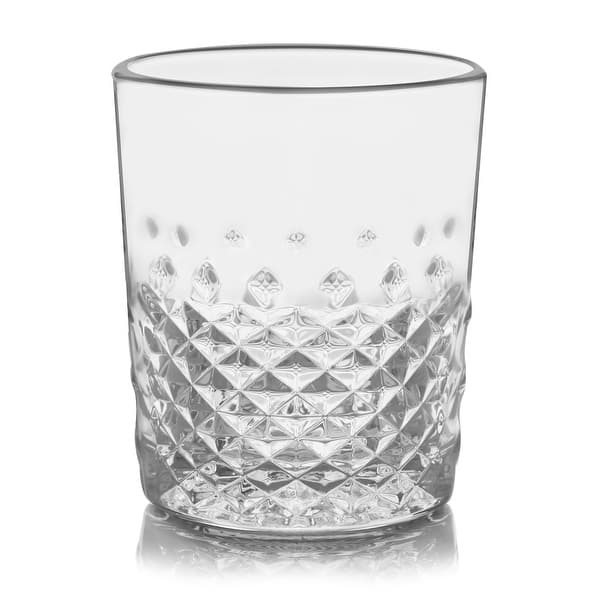 Joyjolt Nova Short Whiskey Glasses Set - Set Of 4 In Clear
