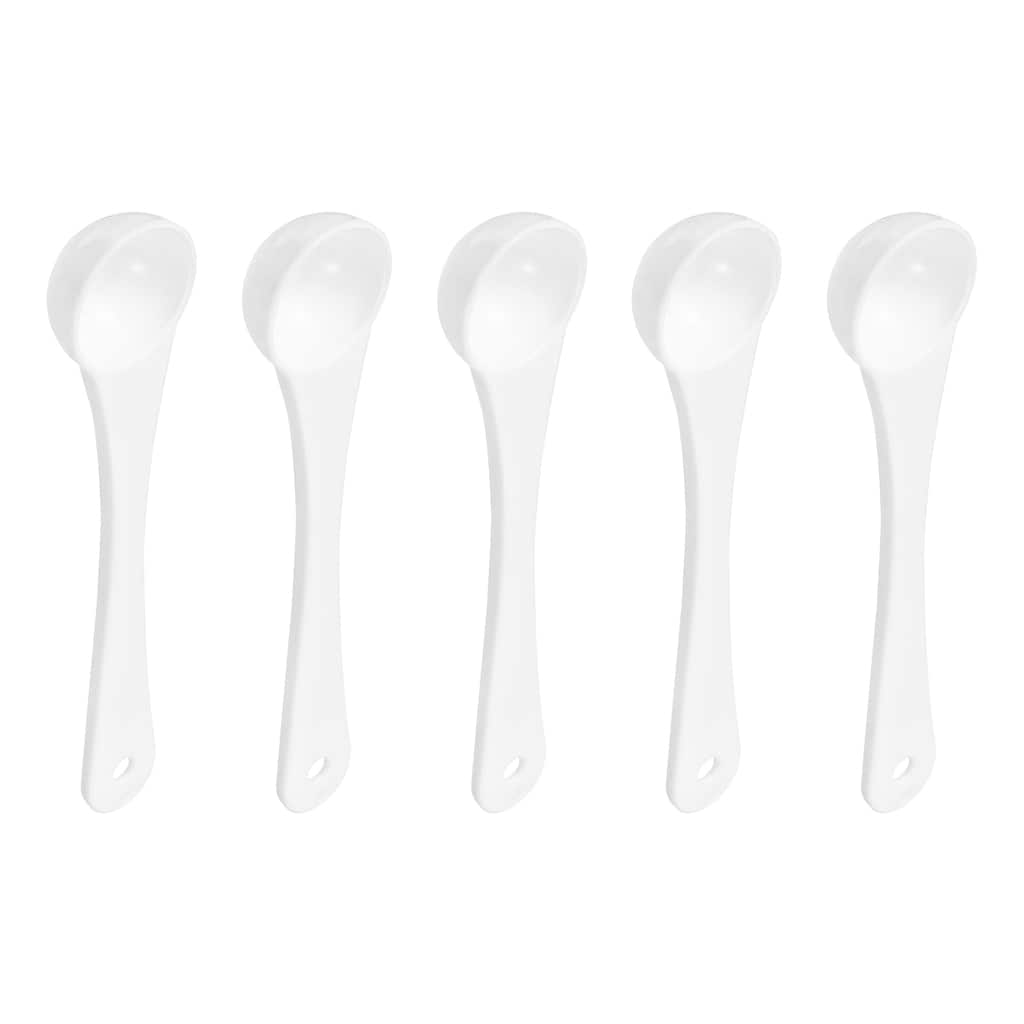 0.5g Teaspoon Micro Scoops Mini Measuring Spoons, White
