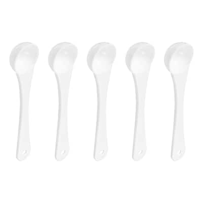 10Pcs 0.5g Teaspoon Micro Scoops Mini Measuring Spoons, White