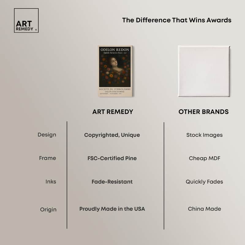 Redon's Beauty Canvas by Art Remedy, Gallery Wrapped