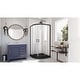 preview thumbnail 50 of 69, DreamLine Prime 38 in. x 38 in. x 74 3/4 in. Sliding Shower Enclosure and Shower Base Kit - 38" x 38"