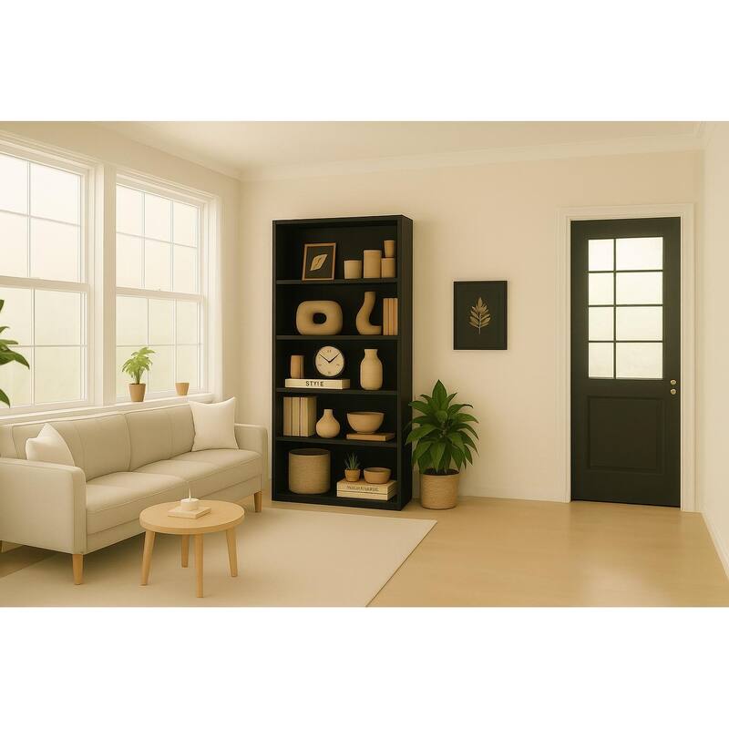 5-Tier Bookshelves Storage Cabinet For Bedroom