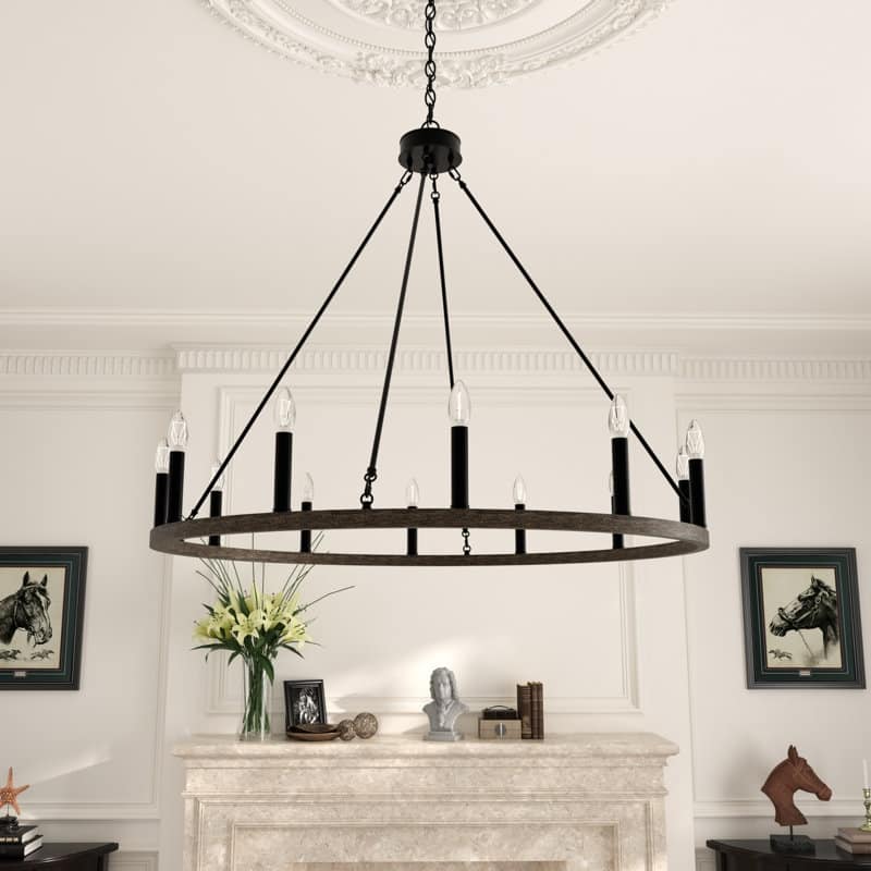 Acroma 12-light Modern Farmhouse Candle-Style Ceiling Lighting for Dining Room